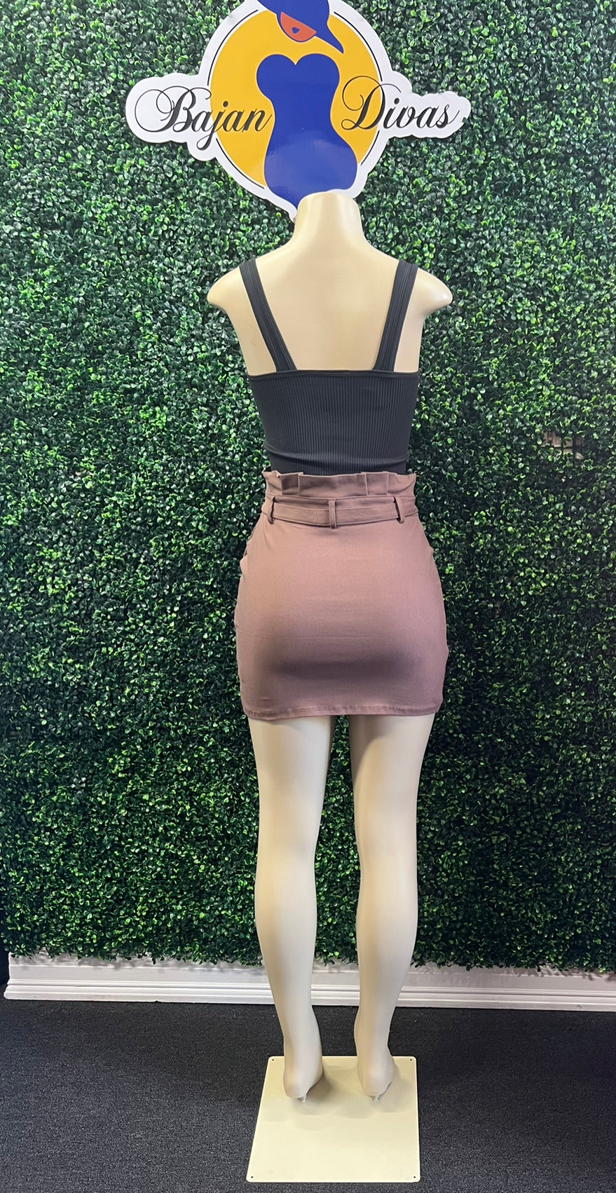 Belted Mini Skirt