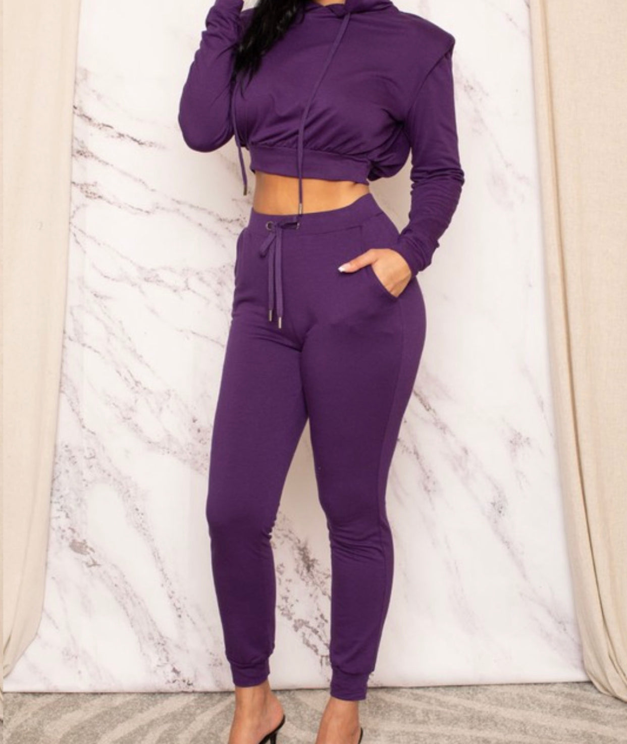 Comfy Crop Hoodie Sweatsuit