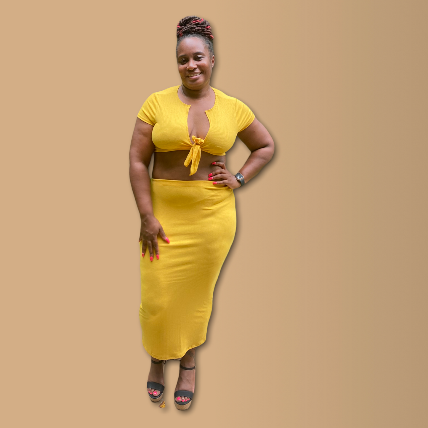 Flaunt My Curves 2PC Skirt Set